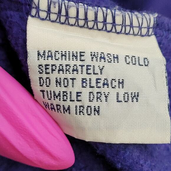 Vintage 90s UNIONBAY Ringer Sweatshirt Small 23x22 Blue - Picture 8 of 14